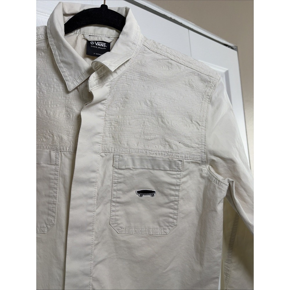 Vans Lizzie Armanto Coverall Womens XS Cream Embroidered Boiler Suit Jumpsuit - Picture 4 of 9